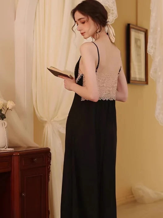 Midnight Elegance Nightgown Ensemble