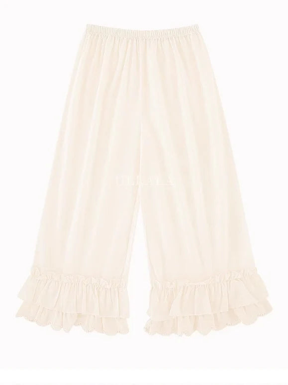 Blue Meadow Ruffle Lounge Gown