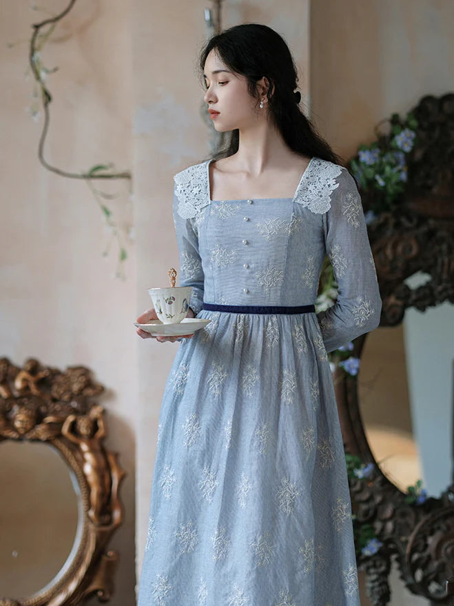 Blue Belle Vintage Lace Dress