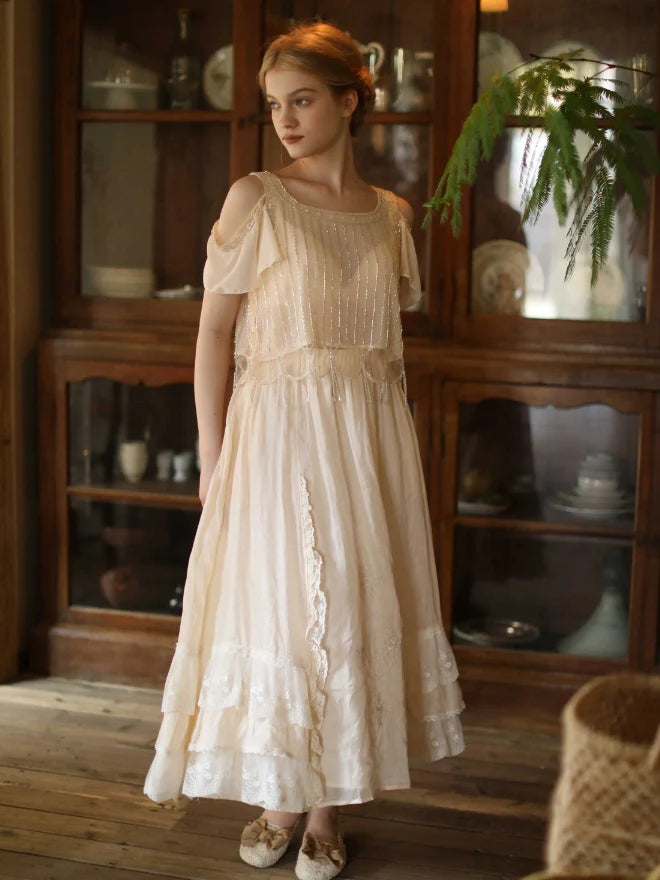 Forest Whisper Embroidered Ramie Skirt