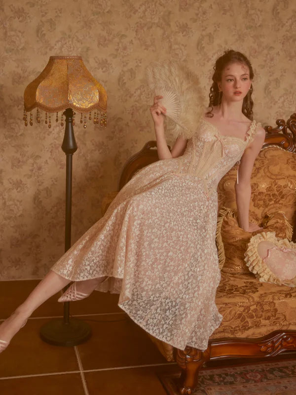 Clara's Golden Blossom Princess Dress