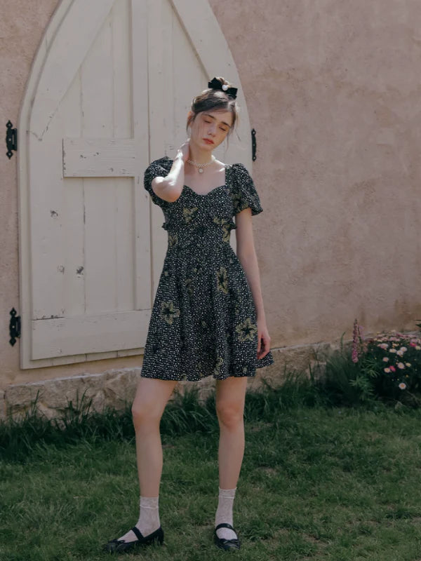 Golden Twilight Symphony Dress