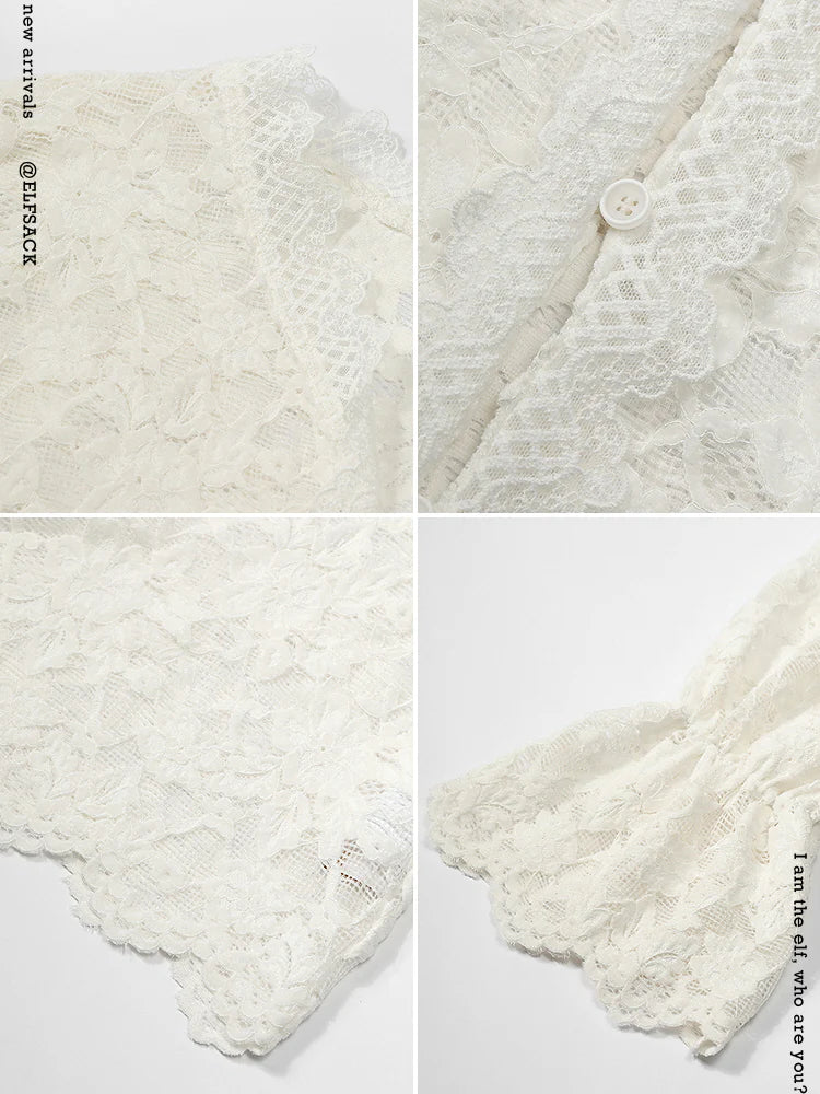 Ivory Lace Poise Blouse