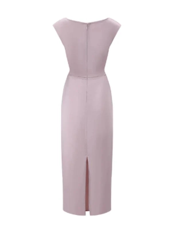 Fairytale Pearl Blossom Satin Dress