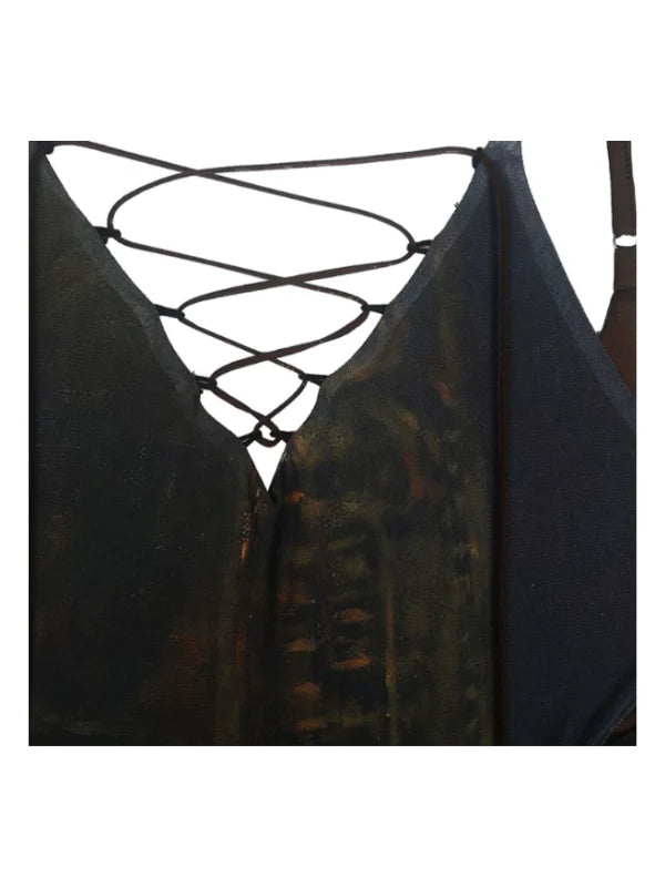 Vintage Glam Bronze Print Dress