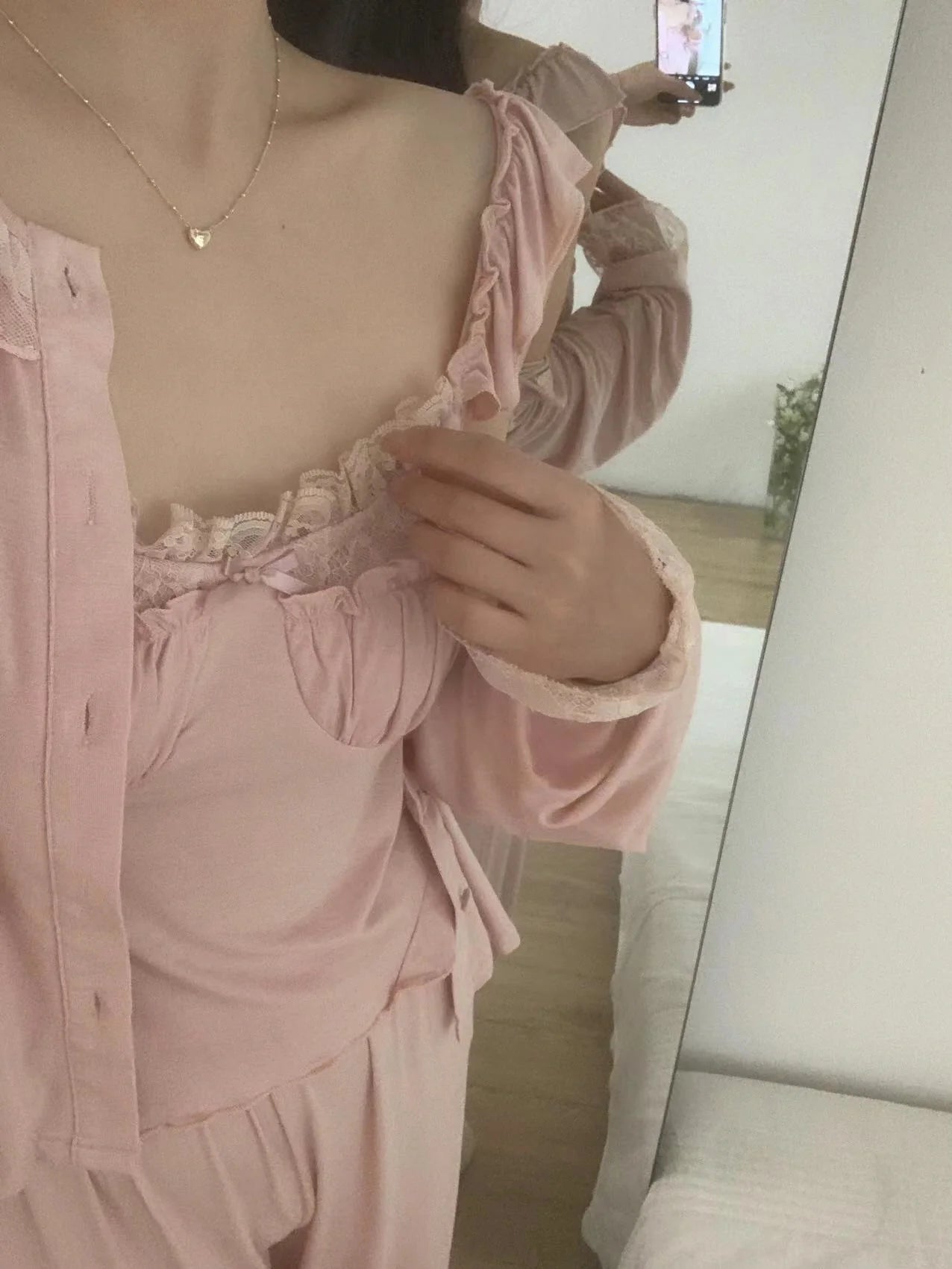 Blush Serenity 3-Piece Loungewear Set