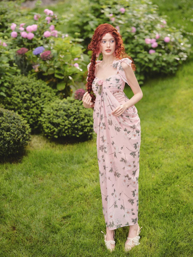 Rose Garden Muse Floral Maxi Dress