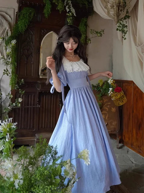 Dreamy Vintage Balloon Sleeve Dress