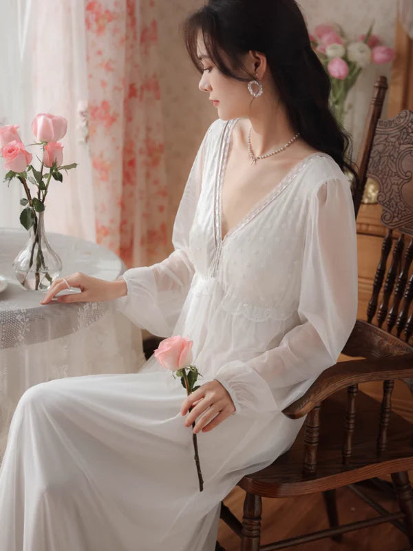 Enchanted Rose Lace Nightdress