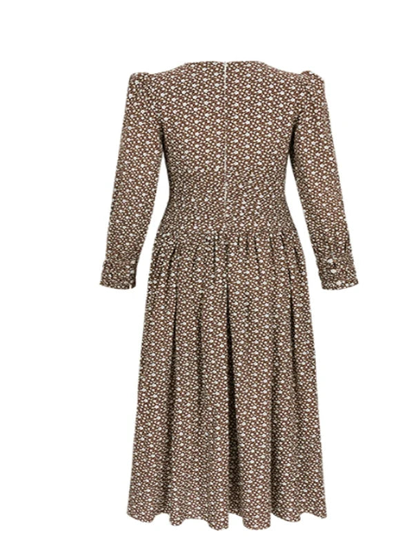 Autumn Melody Floral Dress