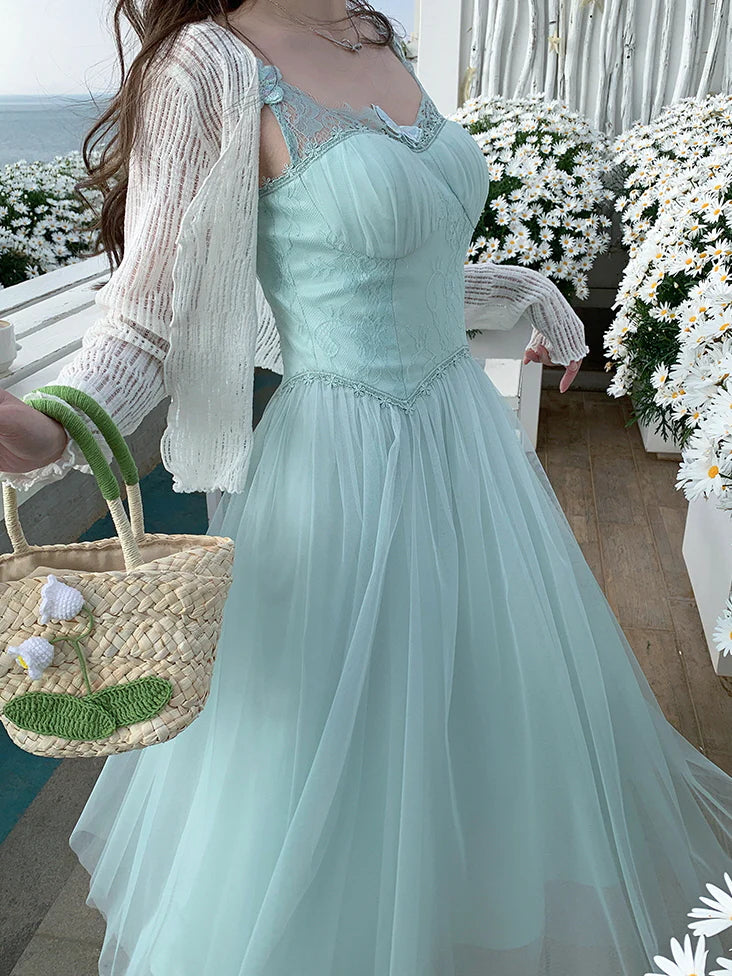 Sophia's Mint Butterfly Dress