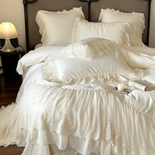 Romantic Parisian Lace Bedding Set