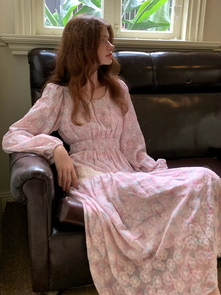 Blossom Embroidered Lace Dress