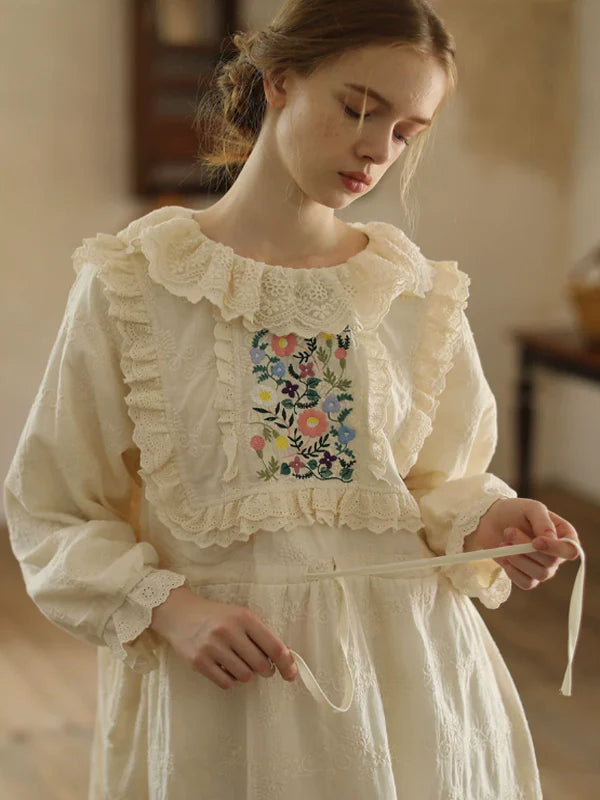 Sunlit Floral Lace Dress