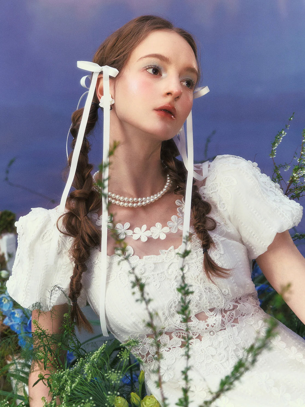 Royal Court Lace Cutout Gown