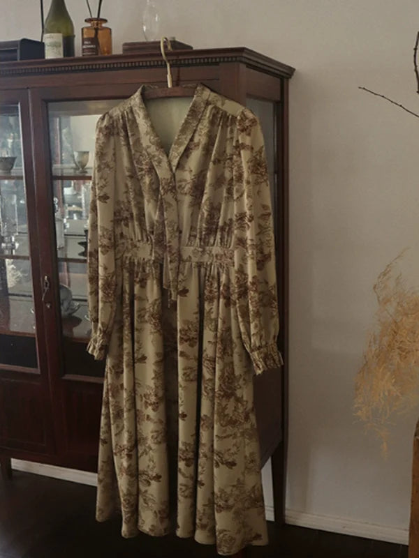 Vintage Floral Enchantress Dress