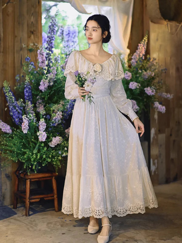 Ivory Garden Elegance Dress
