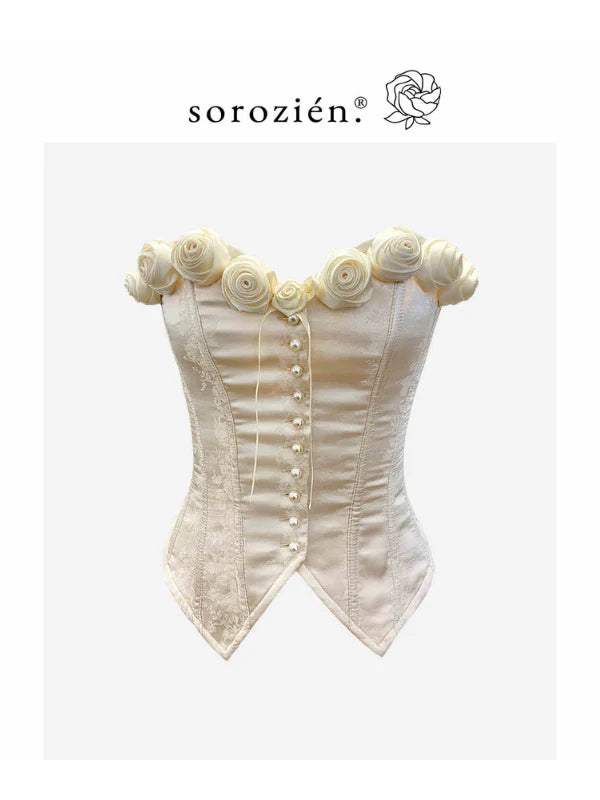 Rose Blossom Herringbone Corset