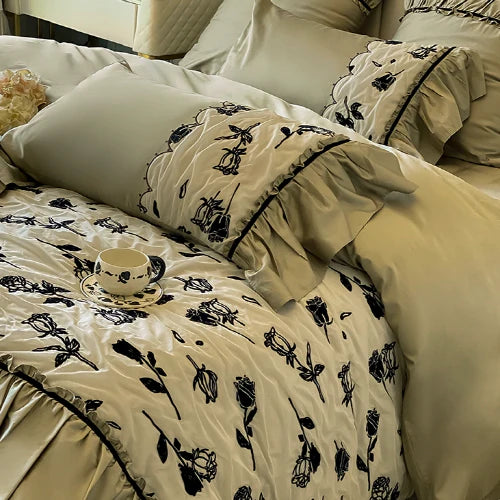 Enchanted Forest Rose Bedding Set