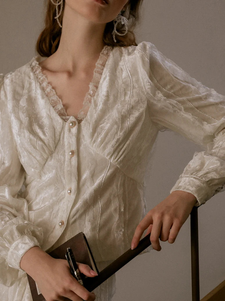 Ivory Lace Dream Blouse