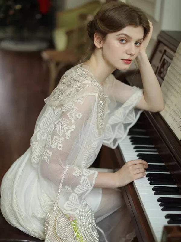 Whimsical Breeze Vintage Midi Dress