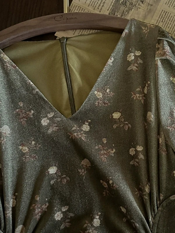 Deep Forest Elegance Dress