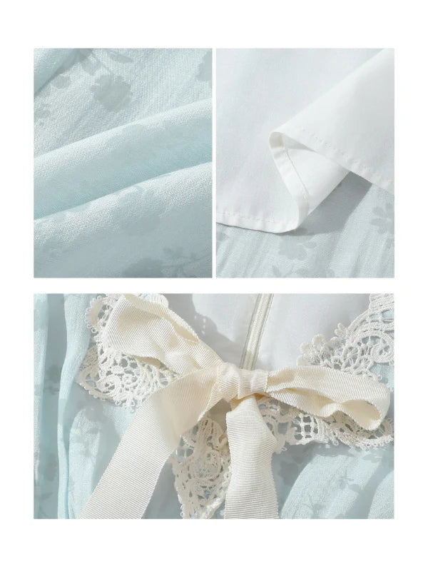 Romantic Blue Garden Bloom Dress