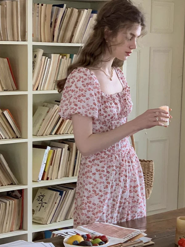 Sweet Pink Cherry Dream Dress