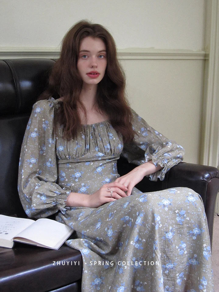 Moonlit Meadow Floral Dress