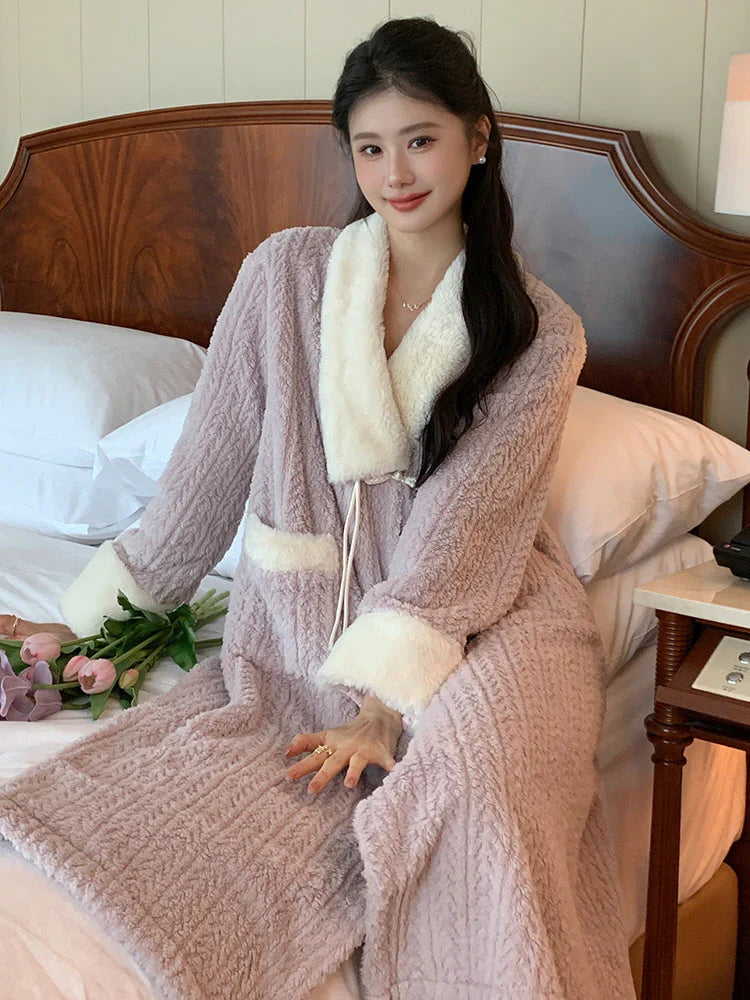 Cozy Velvet Winter Robe