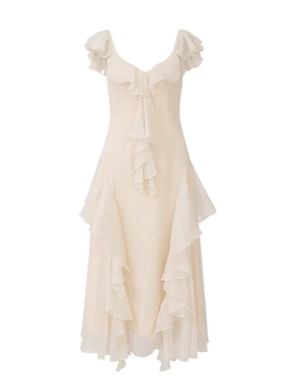 Ethereal Fairy Wings Chiffon Dress