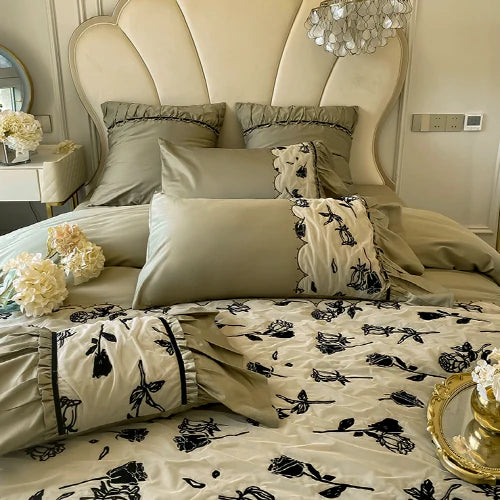 Enchanted Forest Rose Bedding Set