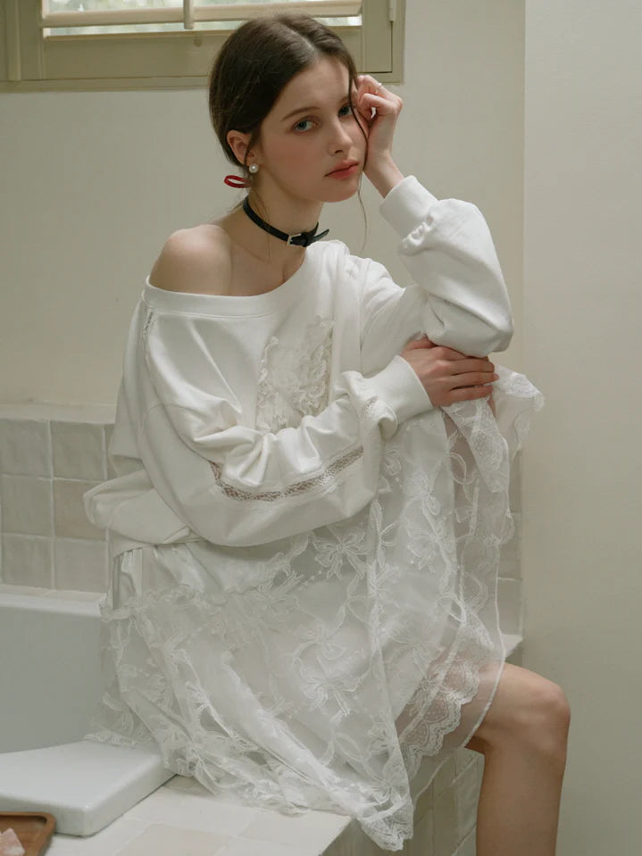 Ethereal Lace Ballet Skirt