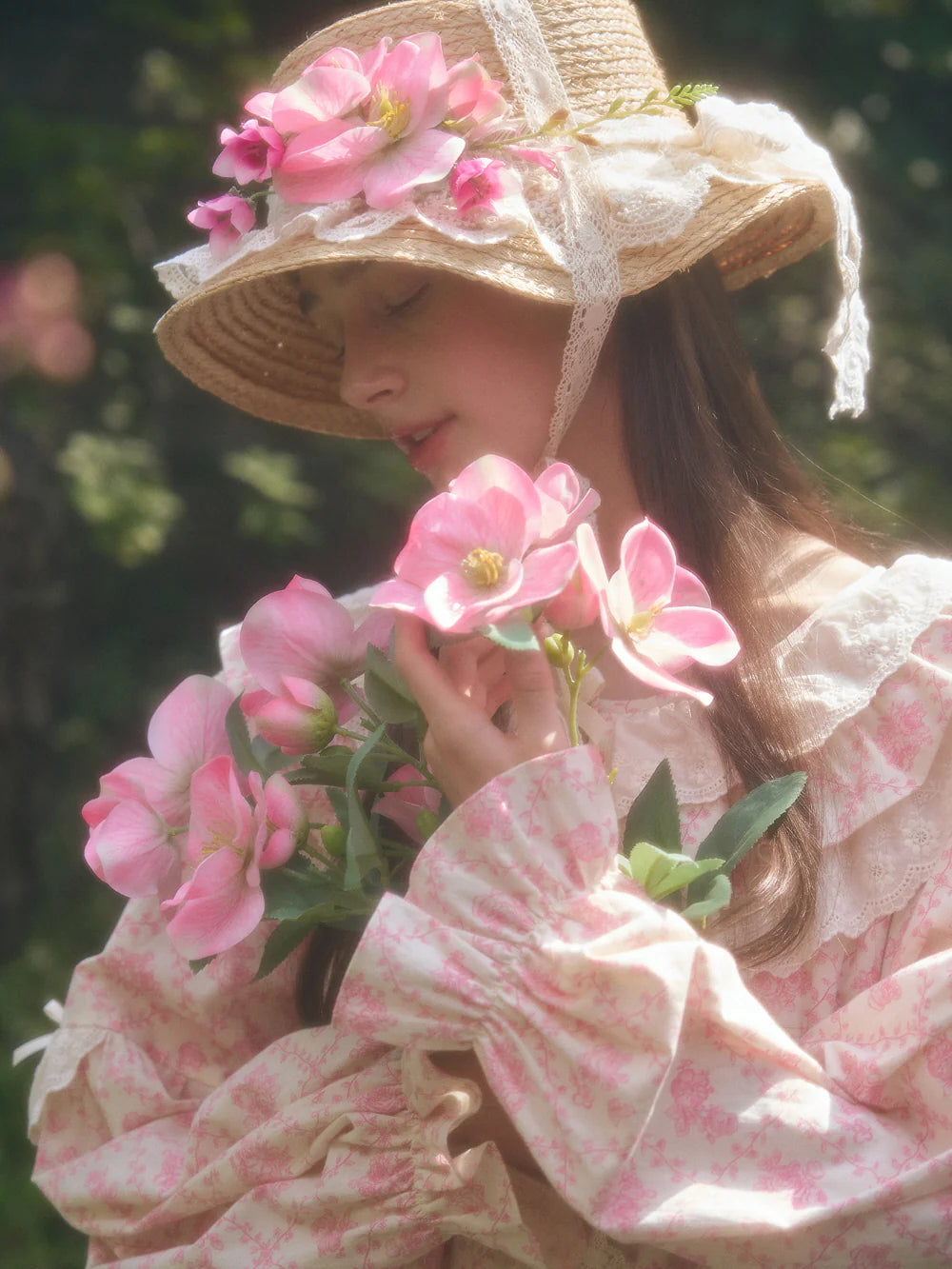 Vintage Rose Lace Nightgown