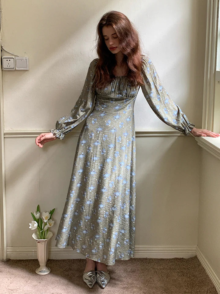 Moonlit Meadow Floral Dress