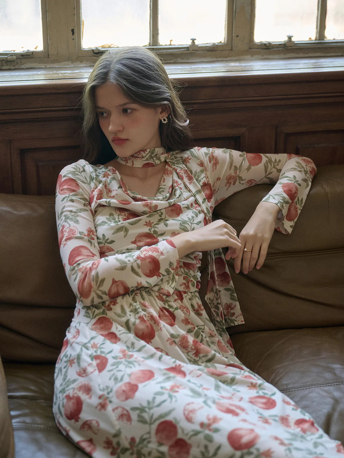 Enchanted Pomegranate Garden Dress