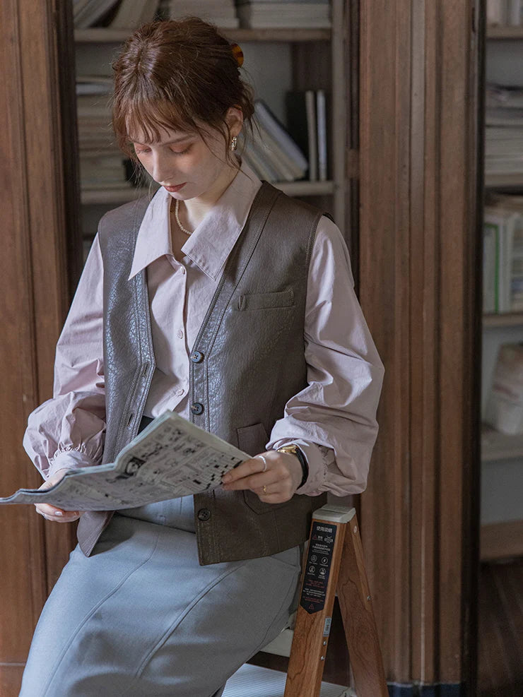 Lavender Blossom Embroidered Blouse
