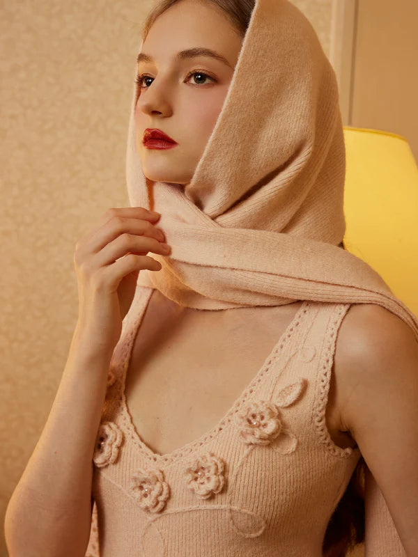 Elegant Blooming Lace Knit Dress