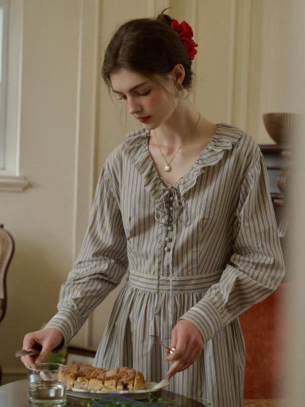 Striped Cottage Comfort Dress