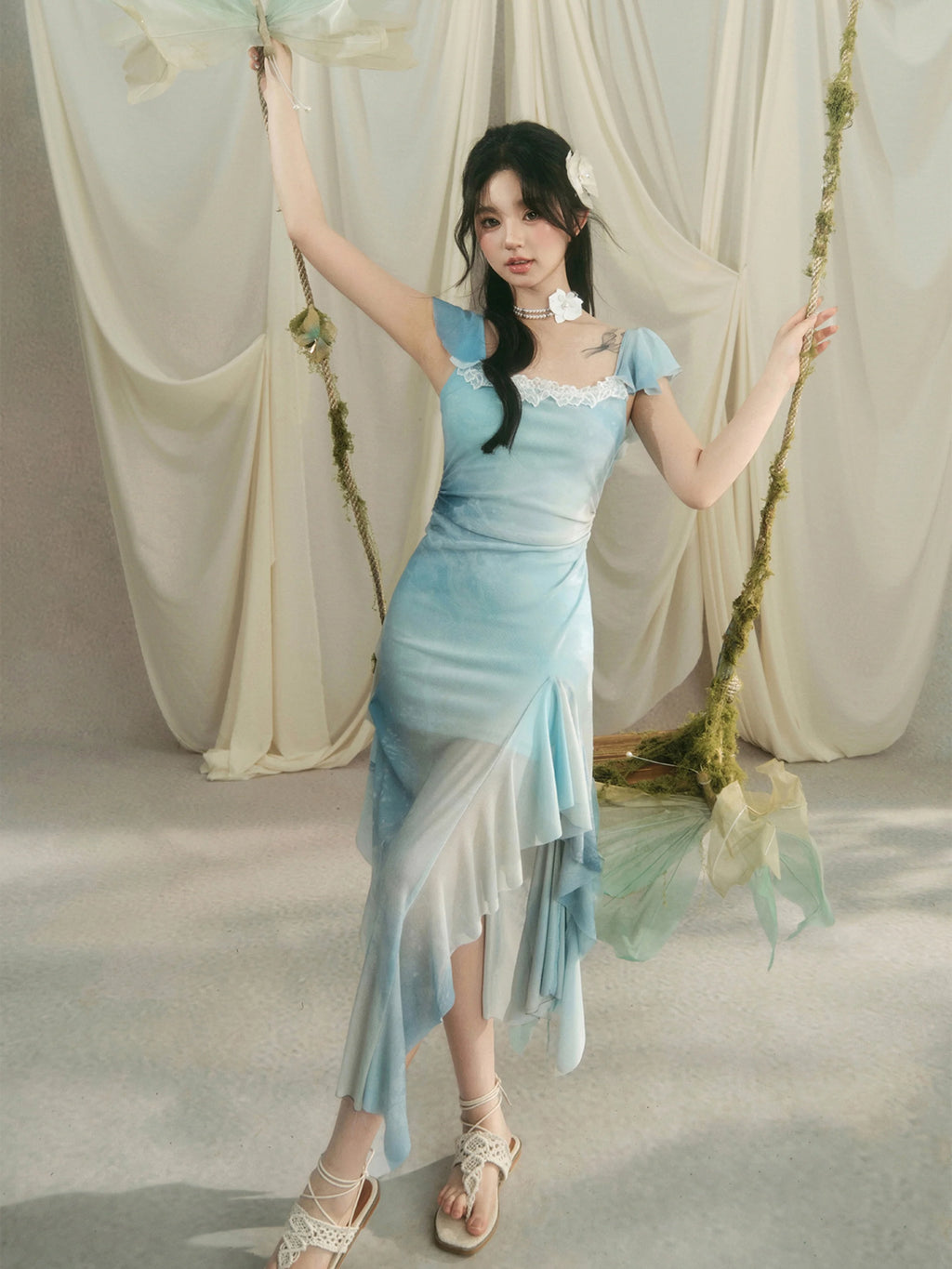 Celestial Blue Fairycore Dress