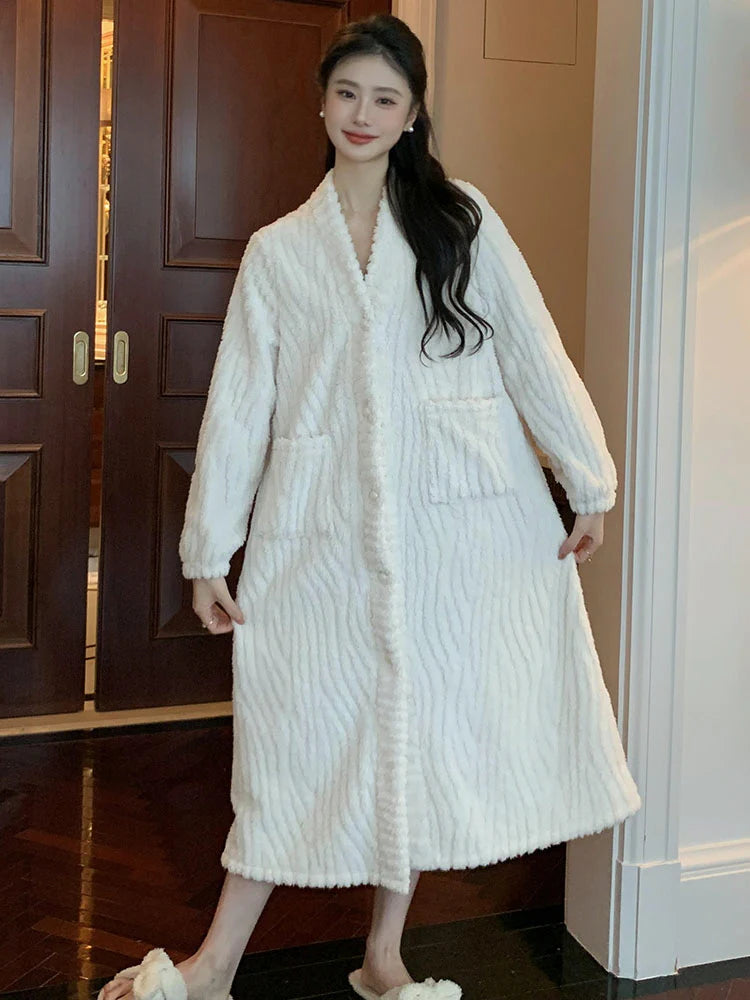 Romantic Velvet Winter Robe