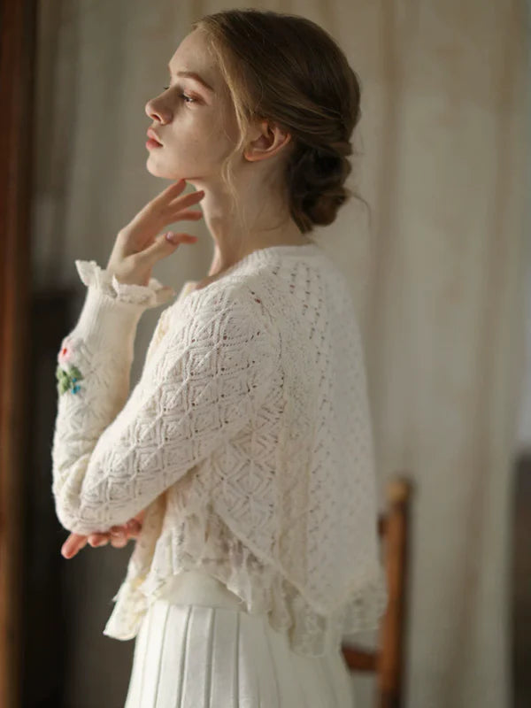 Fairy Tale Ivory Lace Cardigan