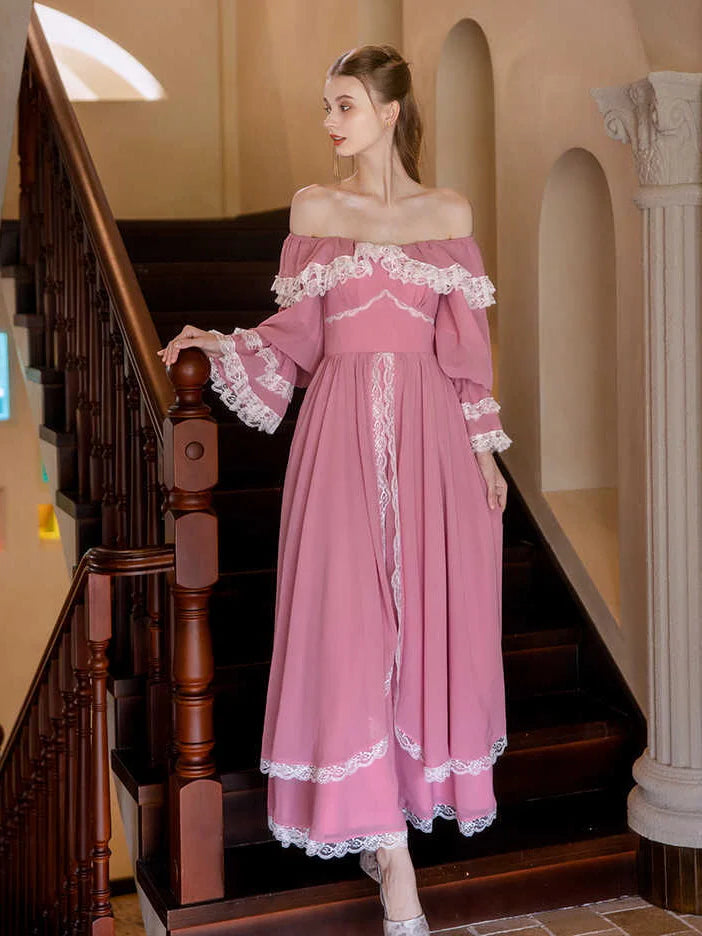 Blush Princess Lace Gown