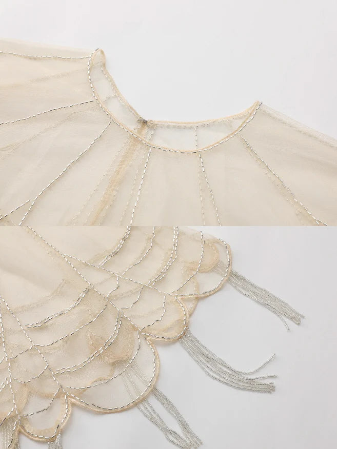 Moonlight Garden Beaded Cold Shoulder Top