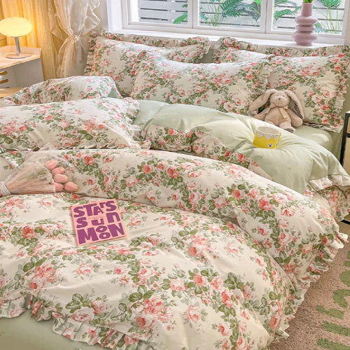 Romantic Floral Garden Bedding Set