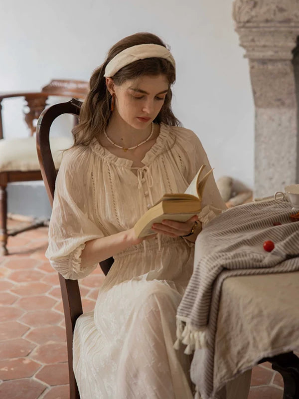 The Creamy Elegance Dress