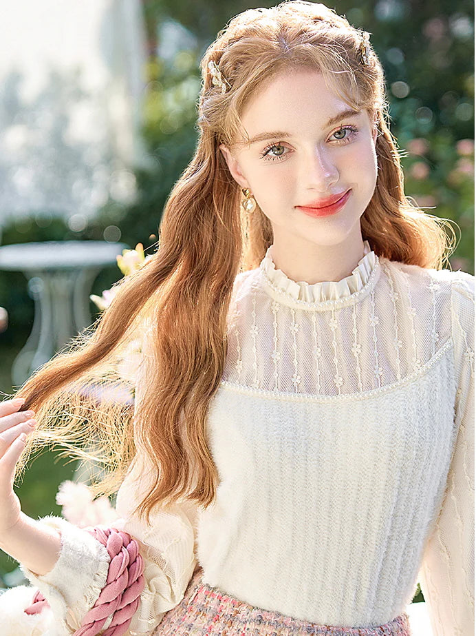 Sheer Elegance Lace Blouse