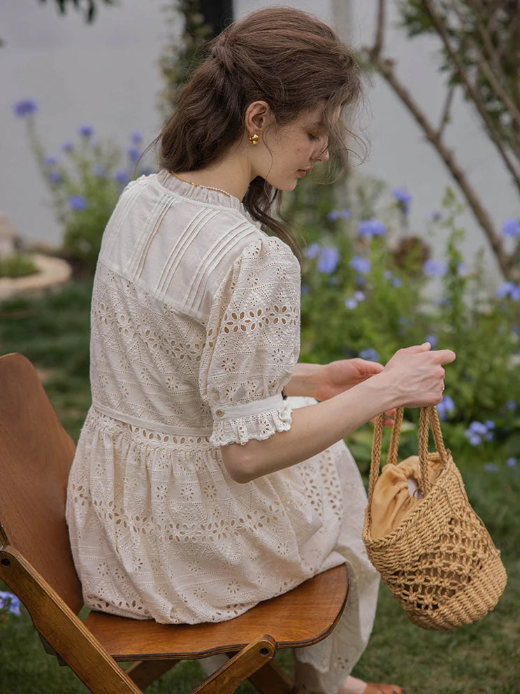 Lily's Holiday Dream Embroidery Dress