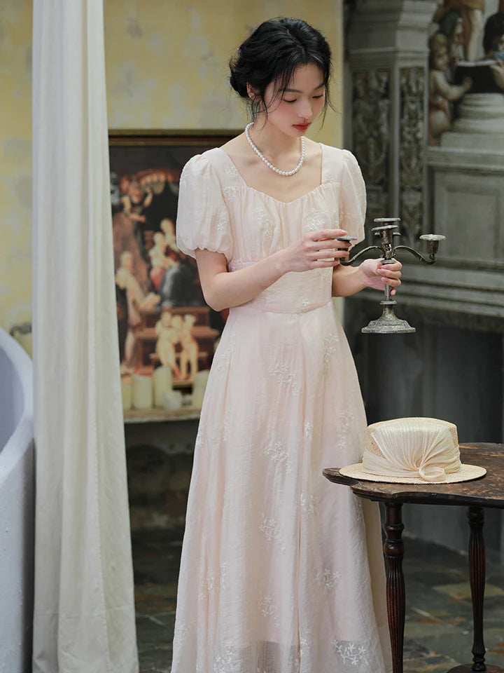 Charlotte's Vintage Charm Pink Dress