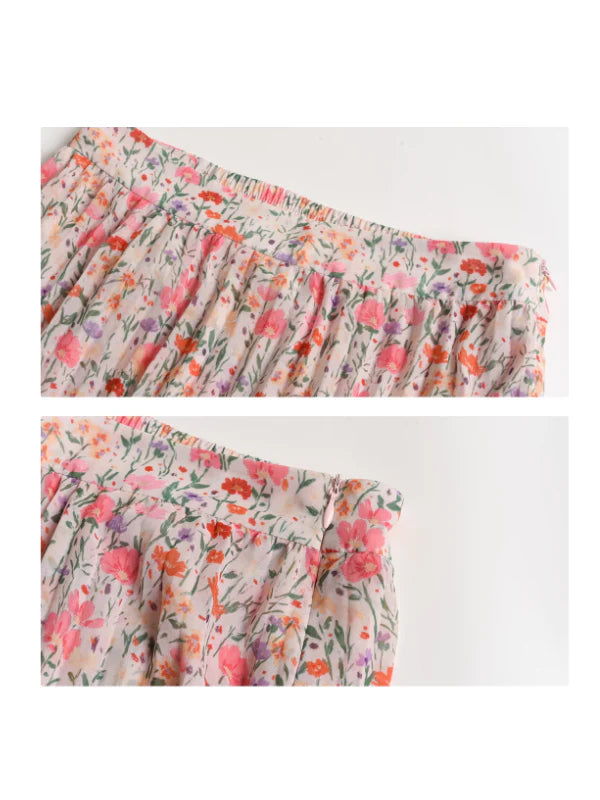 Ava's Floral Whisper Skirt